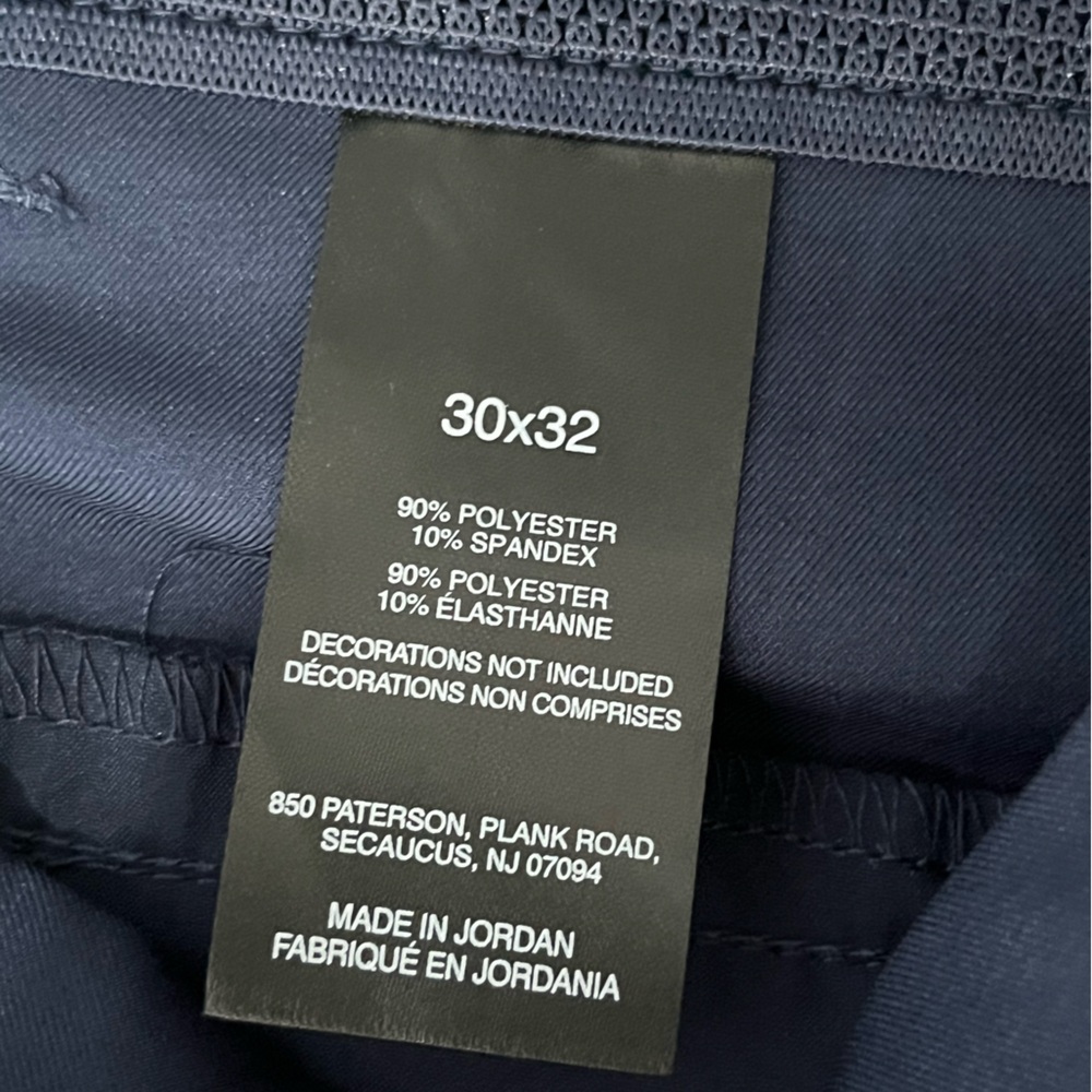 NWT Greg Norman Microfiber Yarn Stretch Fabric Midweight Chino Pant Blue - Picture 10 of 11